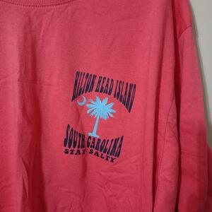 Stay Salty Hilton Head Island short sleeve tee NWT 2XL coral palmetto moon plus